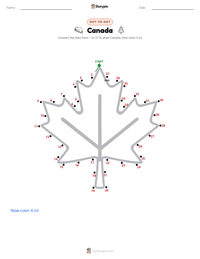 Canada printable worksheet preview