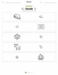 Canada printable worksheet preview
