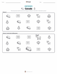 Canada printable worksheet preview
