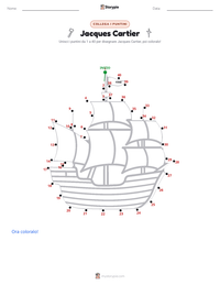 Anteprima della scheda stampabile di Jacques Cartier
