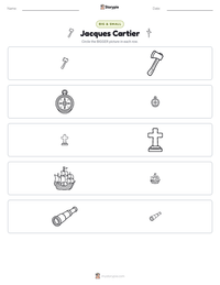 Jacques Cartier printable worksheet preview