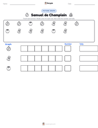 Samuel de Champlain printable worksheet preview