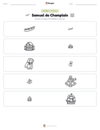 Anteprima della scheda stampabile di Samuel de Champlain