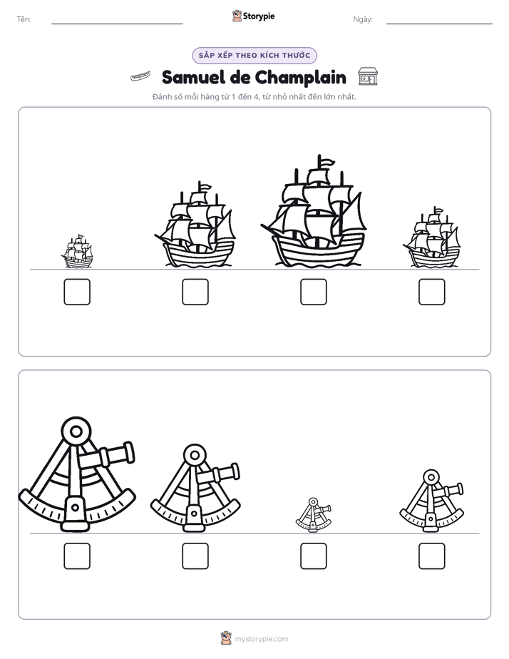 Thứ Tự Kích Thước