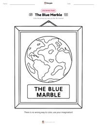 The Blue Marble printable worksheet preview