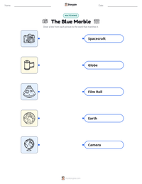 The Blue Marble printable worksheet preview