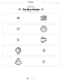 The Blue Marble printable worksheet preview