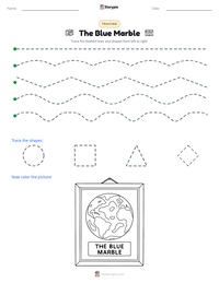The Blue Marble printable worksheet preview