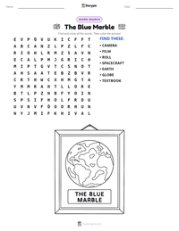 The Blue Marble printable worksheet preview