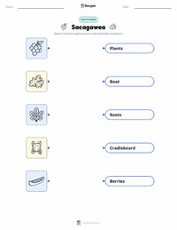 Sacagawea printable worksheet for kids