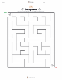 Sacagawea printable worksheet preview
