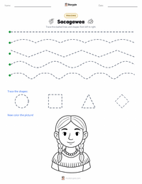 Sacagawea printable worksheet preview