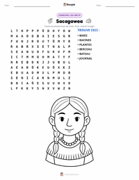 Aperçu de la feuille de travail imprimable Sacagawea