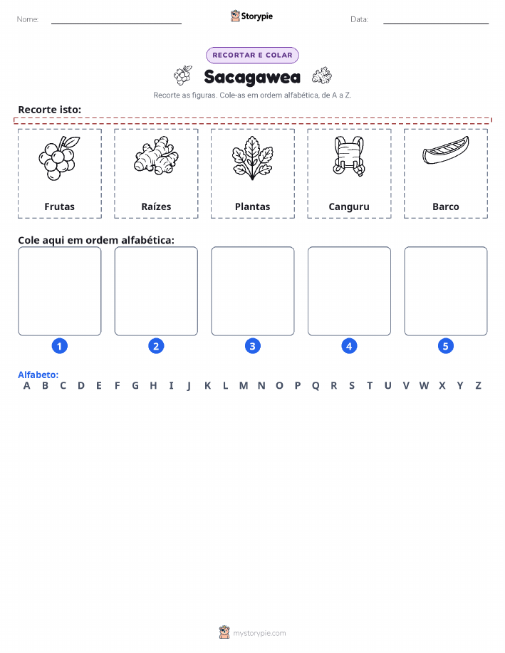 Recortar & Colar Alfabeto
