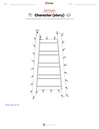 Character (story) printable worksheet preview