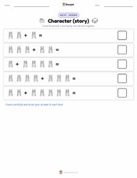 Character (story) printable worksheet preview