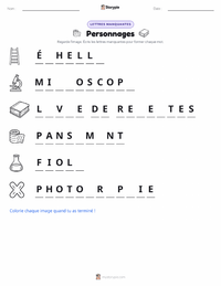 Aperçu de la feuille de travail imprimable Photosynthèse