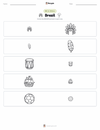 Brazil printable worksheet preview