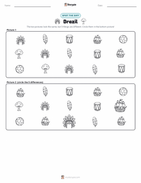 Brazil printable worksheet preview