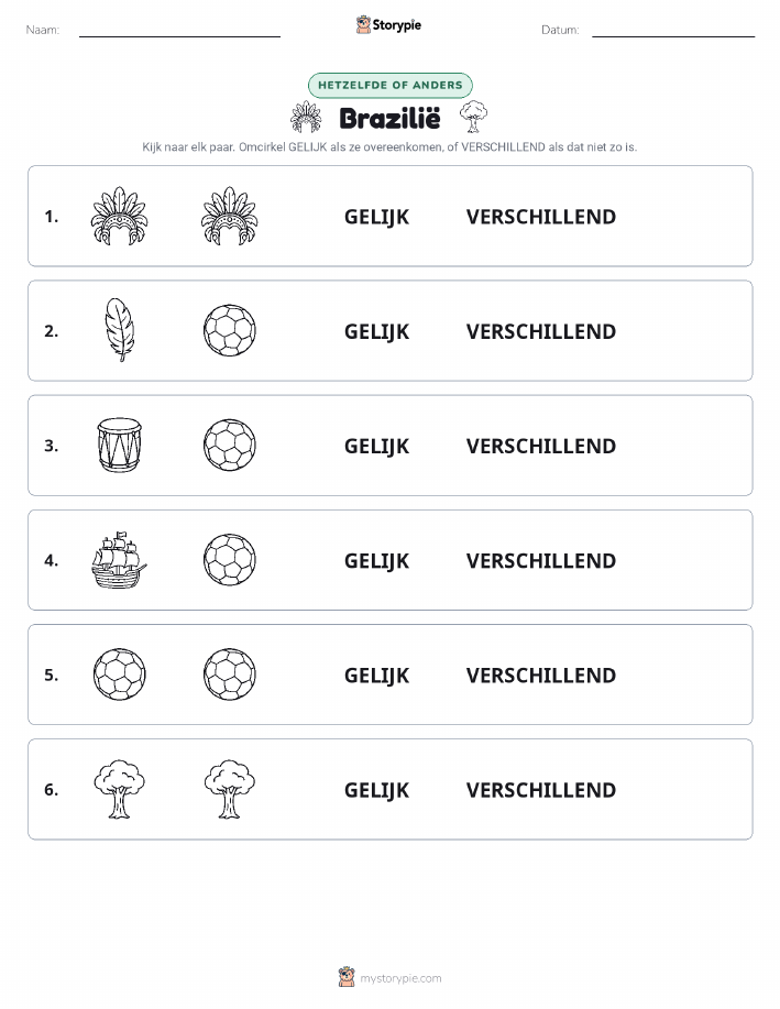 Zelfde of Verschillend