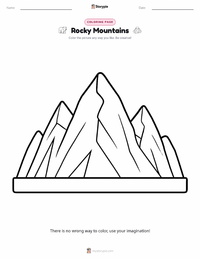 Rocky Mountains printable worksheet preview