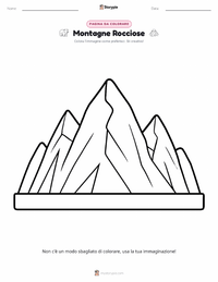 Anteprima della scheda stampabile di Montagne Rocciose