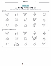 Rocky Mountains printable worksheet preview