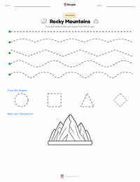 Rocky Mountains printable worksheet preview