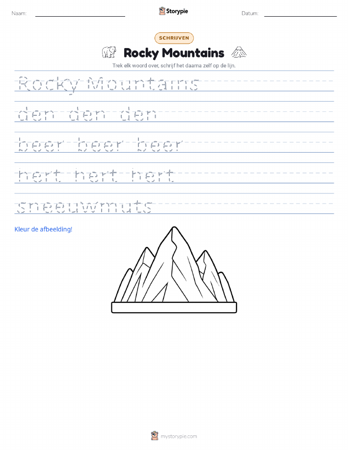 Schrijf Oefening