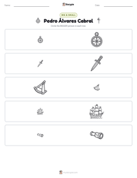 Pedro Álvares Cabral printable worksheet preview