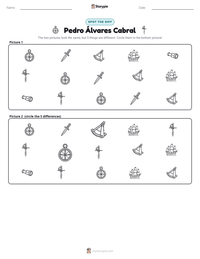 Pedro Álvares Cabral printable worksheet preview