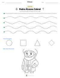 Pedro Álvares Cabral printable worksheet preview