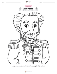 Dom Pedro I afdrukbare werkblad voorbeeld