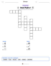 Dom Pedro I printable worksheet preview
