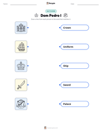 Dom Pedro I printable worksheet preview