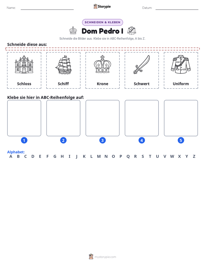Schneiden & Einfügen Alphabet