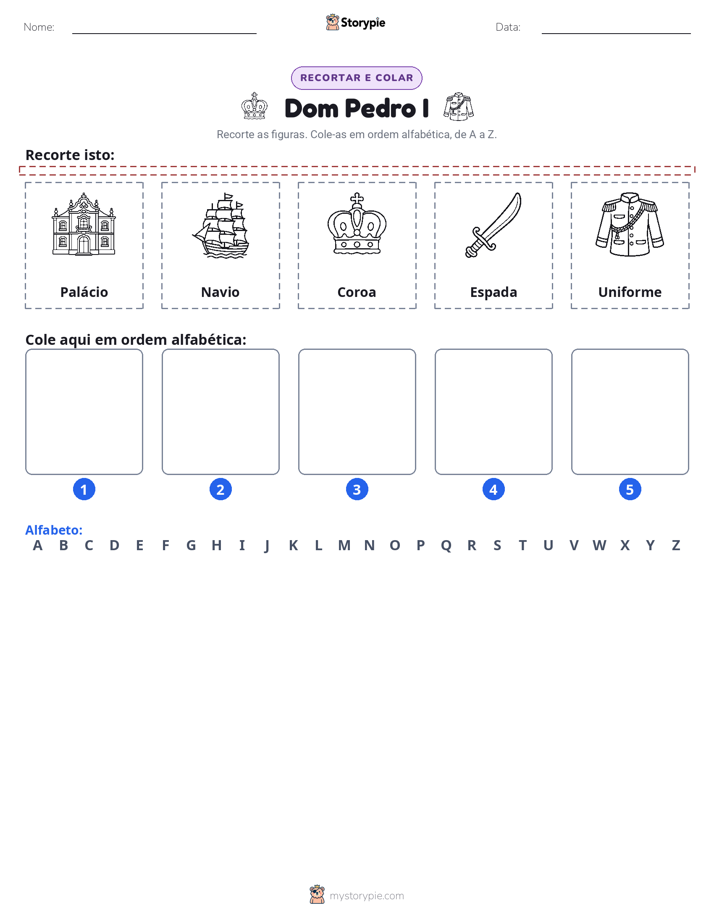Recortar & Colar Alfabeto