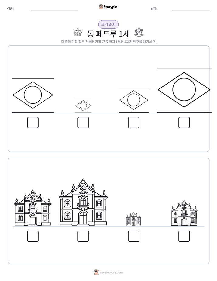 크기 순서