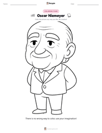 Oscar Niemeyer printable worksheet preview