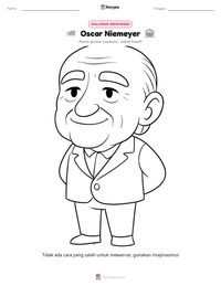 Prabaca lembar kerja cetak Oscar Niemeyer