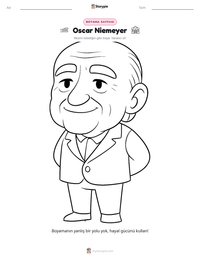 Oscar Niemeyer yazdırılabilir çalışma sayfası önizlemesi