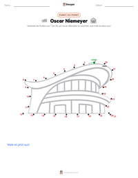 Oscar Niemeyer druckbare Arbeitsblatt Vorschau