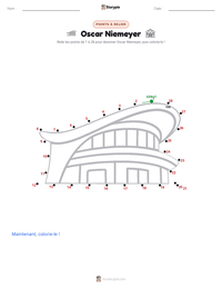 Aperçu de la feuille de travail imprimable Oscar Niemeyer