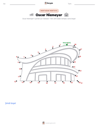 Oscar Niemeyer yazdırılabilir çalışma sayfası önizlemesi