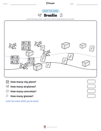 Brasília printable worksheet preview