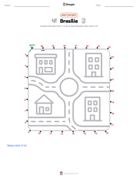 Brasília printable worksheet preview