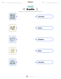 Brasília printable worksheet preview