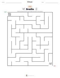 Brasília printable worksheet preview