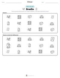 Brasília printable worksheet preview