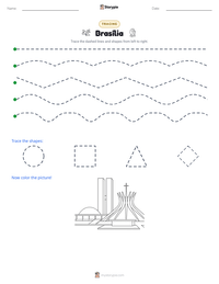 Brasília printable worksheet preview